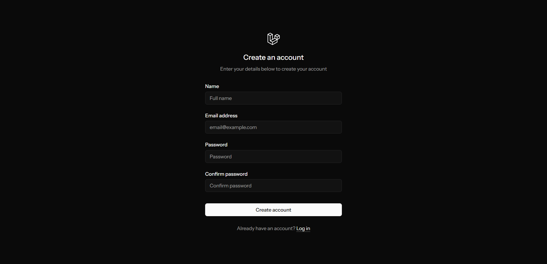 User onboarding interface featuring a clean, focused layout for seamless account creation.