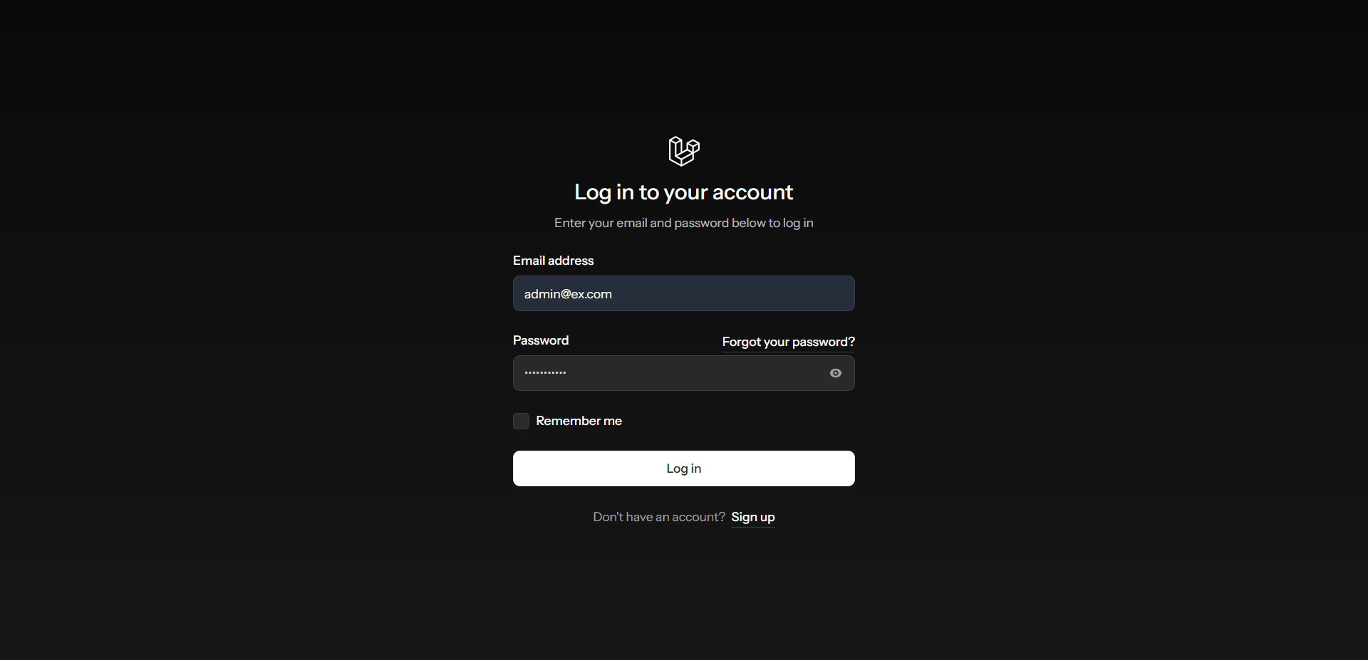 Secure administrative login with a minimalist white-label interface for HR personnel.