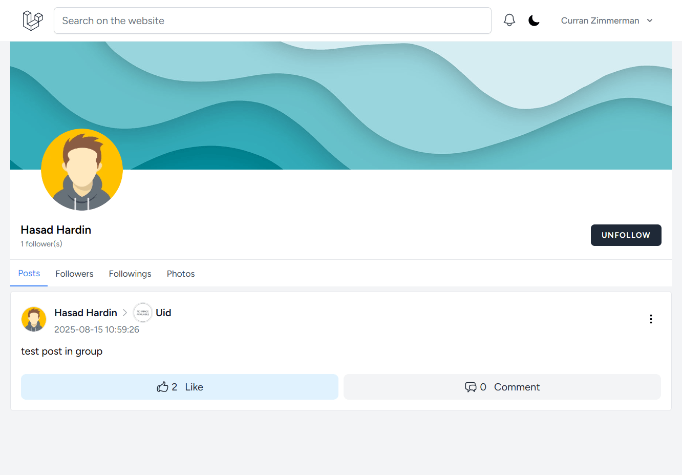 Social connectivity dashboard to manage friends, followers, and growing networks.
